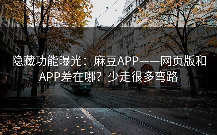隐藏功能曝光：麻豆APP——网页版和APP差在哪？少走很多弯路